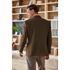 image:imageCOOFANDY Mens Tweed Blazer Slim Fit Casual Sport Coat Two Button Knit Suit JacketBrown
