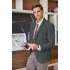 image:imageCOOFANDY Mens Tweed Blazer Slim Fit Casual Sport Coat Two Button Knit Suit JacketDark Grey