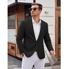 image:imageCOOFANDY Mens Tweed Herringbone Blazer One Button Casual Sports Coats Slim Fit Suit Jackets Formal Dress BlazersBlack
