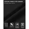 image:imageCOOFANDY Mens UltraLight Summer Shorts Casual Drawstring 9 Linen Shorts with PocketsBlack