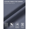 image:imageCOOFANDY Mens UltraLight Summer Shorts Casual Drawstring 9 Linen Shorts with PocketsBlue Grey