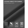 image:imageCOOFANDY Mens UltraLight Summer Shorts Casual Drawstring 9 Linen Shorts with PocketsDark Grey