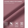 image:imageCOOFANDY Mens UltraLight Summer Shorts Casual Drawstring 9 Linen Shorts with PocketsDusty Pink