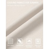 image:imageCOOFANDY Mens UltraLight Summer Shorts Casual Drawstring 9 Linen Shorts with PocketsWhite