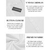image:imageCOOFANDY Mens V Neck Cardigan Sweater Casual Lightweight Button Down Knitted Cardigan SweaterAll White
