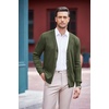 image:imageCOOFANDY Mens V Neck Cardigan Sweater Casual Lightweight Button Down Knitted Cardigan SweaterArmy Green