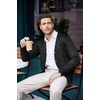 image:imageCOOFANDY Mens V Neck Cardigan Sweater Casual Lightweight Button Down Knitted Cardigan SweaterBlack
