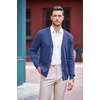 image:imageCOOFANDY Mens V Neck Cardigan Sweater Casual Lightweight Button Down Knitted Cardigan SweaterBlue