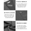 image:imageCOOFANDY Mens V Neck Cardigan Sweater Casual Lightweight Button Down Knitted Cardigan SweaterDark Grey