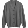 image:imageCOOFANDY Mens V Neck Cardigan Sweater Casual Lightweight Button Down Knitted Cardigan SweaterDark Grey
