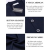 image:imageCOOFANDY Mens V Neck Cardigan Sweater Casual Lightweight Button Down Knitted Cardigan SweaterNavy Blue