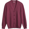image:imageCOOFANDY Mens V Neck Cardigan Sweater Casual Lightweight Button Down Knitted Cardigan SweaterWine Red