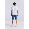 image:imageCOOFANDY Mens Washed Vintage Shorts Casual Relaxed Fit Drawstring Waist Beach Shorts Streetwear Style with 3 PocketsBlue