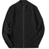image:imageCOOFANDY Mens Zip Up Cardigan Sweater Slim Fit Casual Full Zip Sweaters Knit Stand Collar Cardigans with 2 Front PocketsBlack