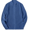 image:imageCOOFANDY Mens Zip Up Cardigan Sweater Slim Fit Casual Full Zip Sweaters Knit Stand Collar Cardigans with 2 Front PocketsBlue