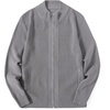 image:imageCOOFANDY Mens Zip Up Cardigan Sweater Slim Fit Casual Full Zip Sweaters Knit Stand Collar Cardigans with 2 Front PocketsGrey