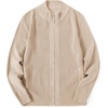 image:imageCOOFANDY Mens Zip Up Cardigan Sweater Slim Fit Casual Full Zip Sweaters Knit Stand Collar Cardigans with 2 Front PocketsKhaki