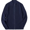 image:imageCOOFANDY Mens Zip Up Cardigan Sweater Slim Fit Casual Full Zip Sweaters Knit Stand Collar Cardigans with 2 Front PocketsNavy Blue