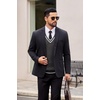 image:imageCOOFANDY Sweater Vest for Men Regular Fit V Neck Sleeveless Knitted Pullovers SweaterDark Grey