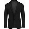 image:imageCOOFADNY Mens Casual Corduroy Blazer Classic Fit Two Button Sport Coat Fashion Notch Lapel Blazer JacketBlack