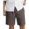 image:imageCOOFANDY Men Linen Blend Shorts Casual Drawstring Shorts Lightweight Summer Beach Short for Lounge Vacation TravelDark Gray