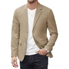 image:imageCOOFANDY Men Two Button Lounge Blazer Stylish Relaxed Fit Sport Coat Suit Jacket Dark Khaki XXLarge