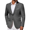 image:imageCOOFANDY Mens Blazer Business Suit Jacket Slim Fit Two Button Casual Sport CoatsGrey