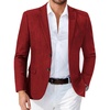 image:imageCOOFANDY Mens Blazer Casual Sport Coats Two Buttons Lightweight Suit JacketRed