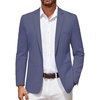 image:imageCOOFANDY Mens Blazer Casual Suit Jacket Slim Fit One Button Sport Coats Lightweight Sports JacketGrey Blue