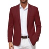 image:imageCOOFANDY Mens Blazer Casual Suit Jacket Slim Fit One Button Sport Coats Lightweight Sports JacketWine Red