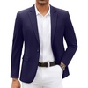 image:imageCOOFANDY Mens Blazer Jacket One Button Casual Suit Jackets Stretch Knit Sport CoatNavy Blue