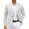 image:imageCOOFANDY Mens Blazer Jacket One Button Casual Suit Jackets Stretch Knit Sport CoatWhite