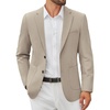 image:imageCOOFANDY Mens Casual Blazer Jacket Slim Fit Two Button Suit Jackets Lightweight Knit Sport CoatKhaki