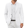 image:imageCOOFANDY Mens Casual Blazer Jacket Slim Fit Two Button Suit Jackets Lightweight Knit Sport CoatWhite