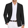 image:imageCOOFANDY Mens Casual Blazer Lightweight Slim Fit Suit Jacket Two Button Cotton Sport CoatsBlack