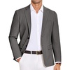 image:imageCOOFANDY Mens Casual Blazer Lightweight Slim Fit Suit Jacket Two Button Cotton Sport CoatsGray