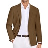 image:imageCOOFANDY Mens Casual Blazer Lightweight Slim Fit Suit Jacket Two Button Cotton Sport CoatsLight Brown