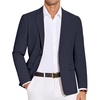 image:imageCOOFANDY Mens Casual Blazer Lightweight Slim Fit Suit Jacket Two Button Cotton Sport CoatsNavy Blue
