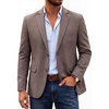image:imageCOOFANDY Mens Casual Blazer Lightweight Unlined Sport Coat Regular Fit Two Button Suit JacketKhaki