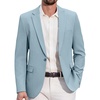 image:imageCOOFANDY Mens Casual Blazer One Button Lightweight Sport Coats Slim Fit Suit Jacket for Wedding Prom Party BusinessLight Blue