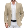 image:imageCOOFANDY Mens Casual Blazer One Button Sport Coat Lightweight Business Suit JacketKhaki
