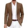 image:imageCOOFANDY Mens Casual Blazer Slim Fit Lightweight Sport Coat Two Button Suit JacketBrown