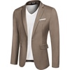 image:imageCOOFANDY Mens Casual Blazer Slim Fit Sport Coats One Button Business Suit JacketKhaki