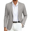 image:imageCOOFANDY Mens Casual Blazer Slim Fit Sport Coats Two Button Knit Textured Suit JacketLight Grey