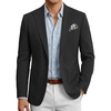 image:imageCOOFANDY Mens Casual Blazer Slim Fit Sports Coat One Button Suit Jacket Retro Tuxedos Formal Dress WearBlack