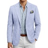 image:imageCOOFANDY Mens Casual Blazer Slim Fit Sports Coat One Button Suit Jacket Retro Tuxedos Formal Dress WearSky Blue