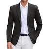 image:imageCOOFANDY Mens Casual Blazer Slim Fit Suit Jacket Lightweight One Button Business Sport CoatsBlack