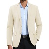 image:imageCOOFANDY Mens Casual Blazer Slim Fit Suit Jacket Two Button Lightweight Sport CoatBeige