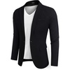 image:imageCOOFANDY Mens Casual Blazer Slim Fit Suit Jackets Lightweight One Button Business Sport Coats2  Dark Black