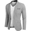 image:imageCOOFANDY Mens Casual Blazer Slim Fit Suit Jackets Lightweight One Button Business Sport Coats2  Light Grey
